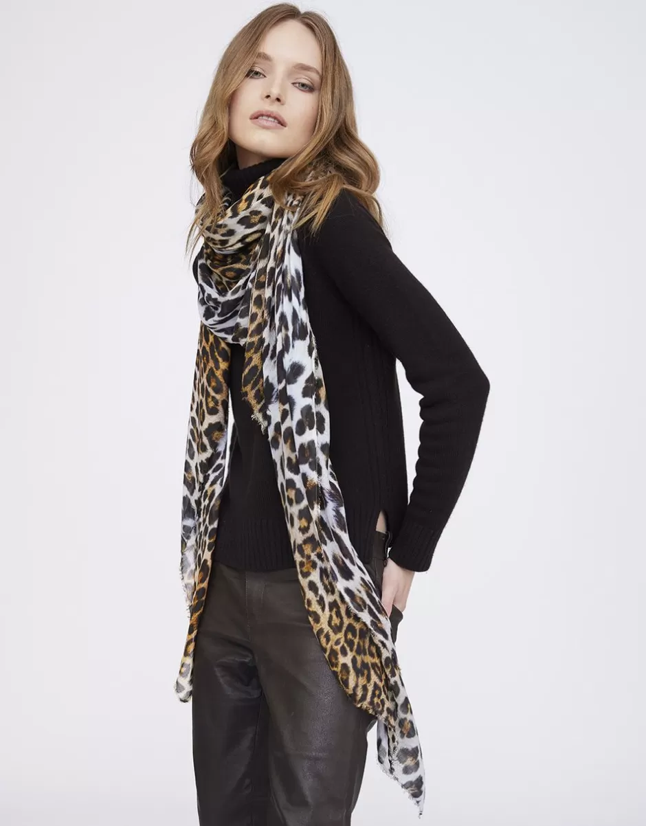 Women Faliero Sarti Women's Scarves<Animalier Print Square In Silk Blend | Alex