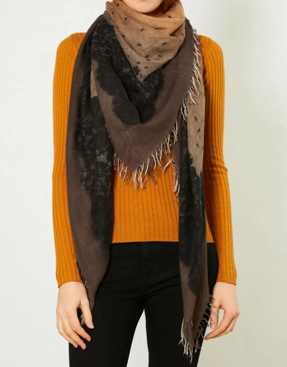 Women Faliero Sarti Women's Scarves<Cashmere And Silk Printed Oversize Square Scarf | Cindy