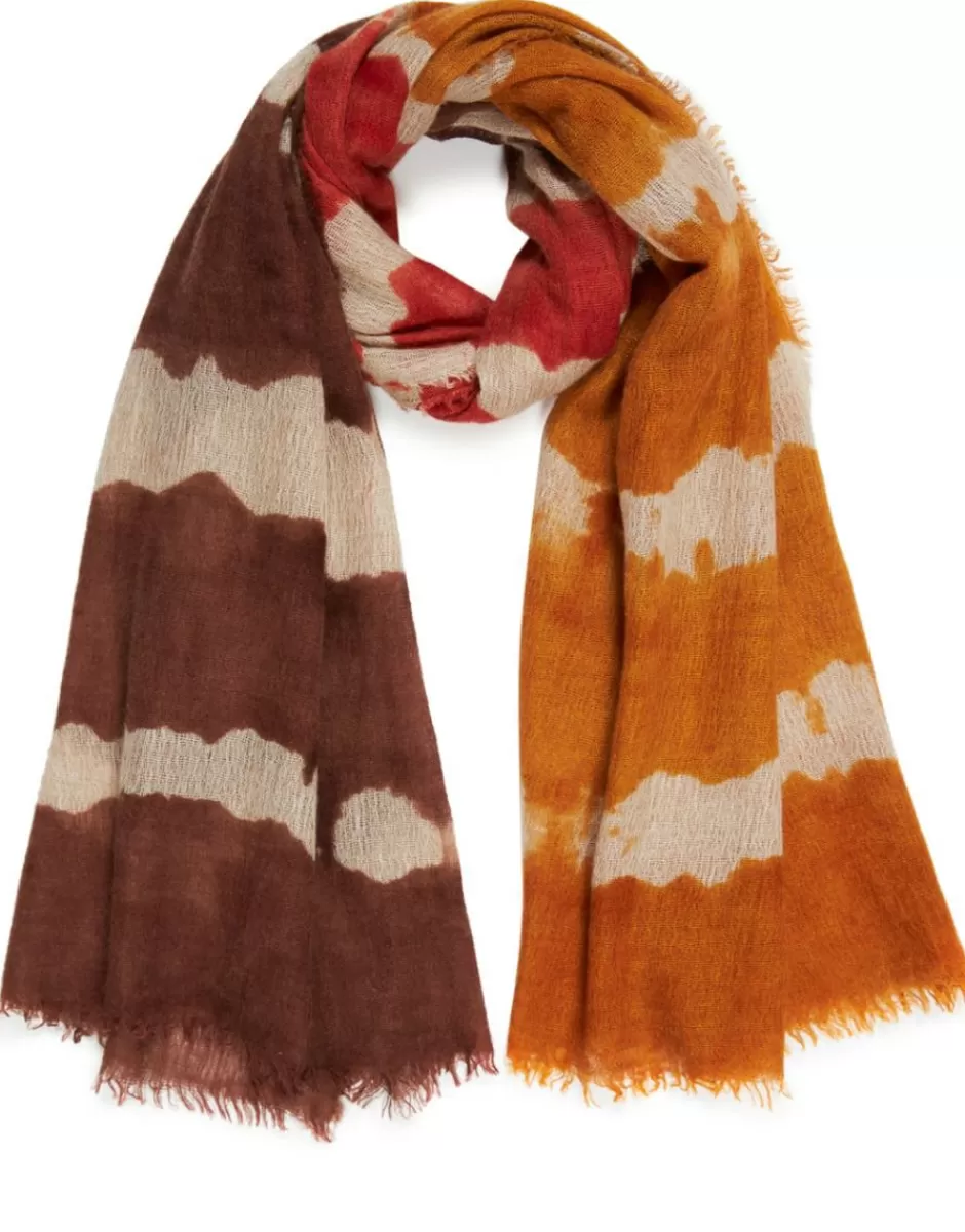 Women Faliero Sarti Women's Scarves<Cashmere, Silk And Virgin Wool Striped Scarf | Carolina