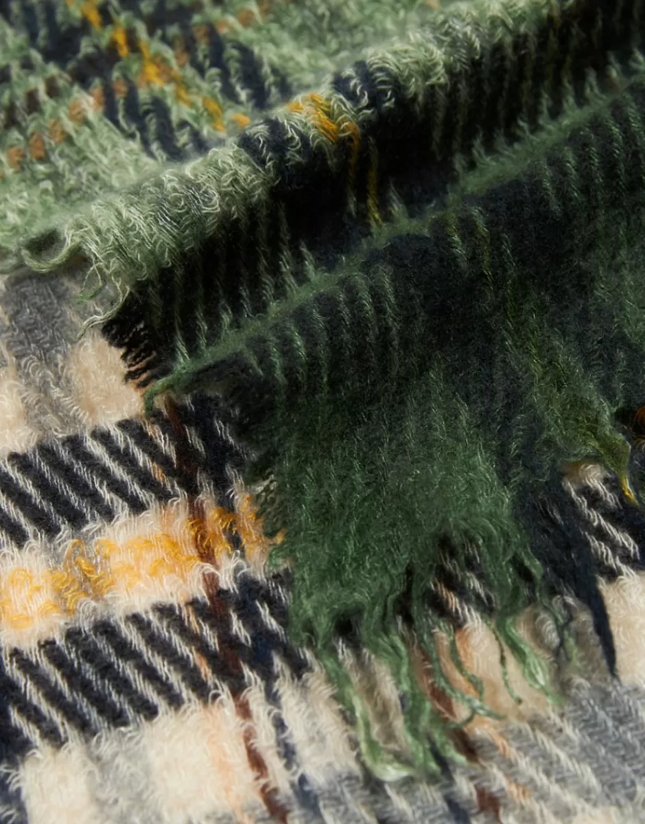 Women Faliero Sarti Women's Scarves<Cashmere, Silk And Wool Checked Patterned Scarf | Massimo