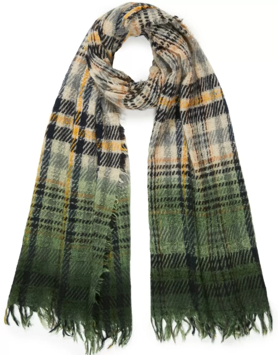 Women Faliero Sarti Women's Scarves<Cashmere, Silk And Wool Checked Patterned Scarf | Massimo