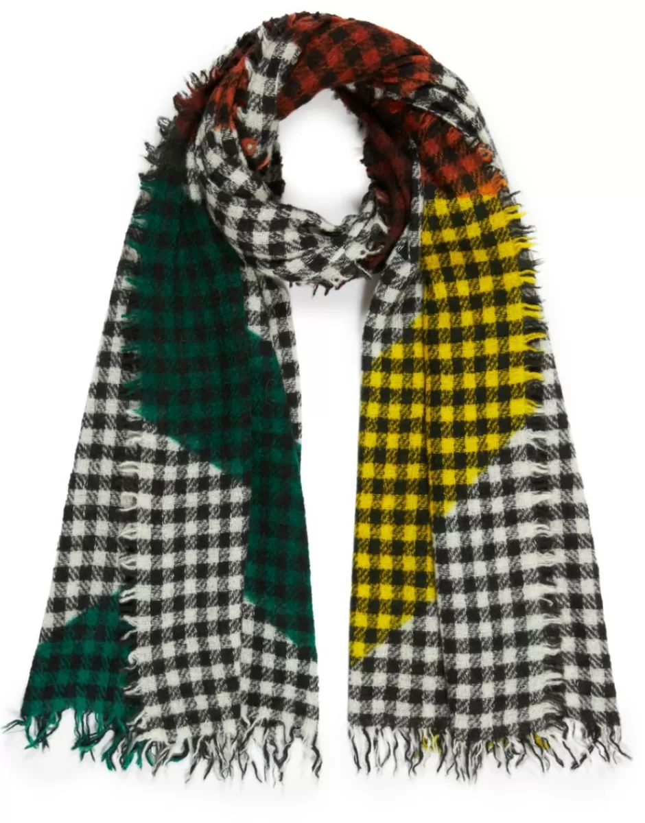 Men Faliero Sarti Men's Scarves<Cashmere, Wool And Silk Checked Scarf | Peter