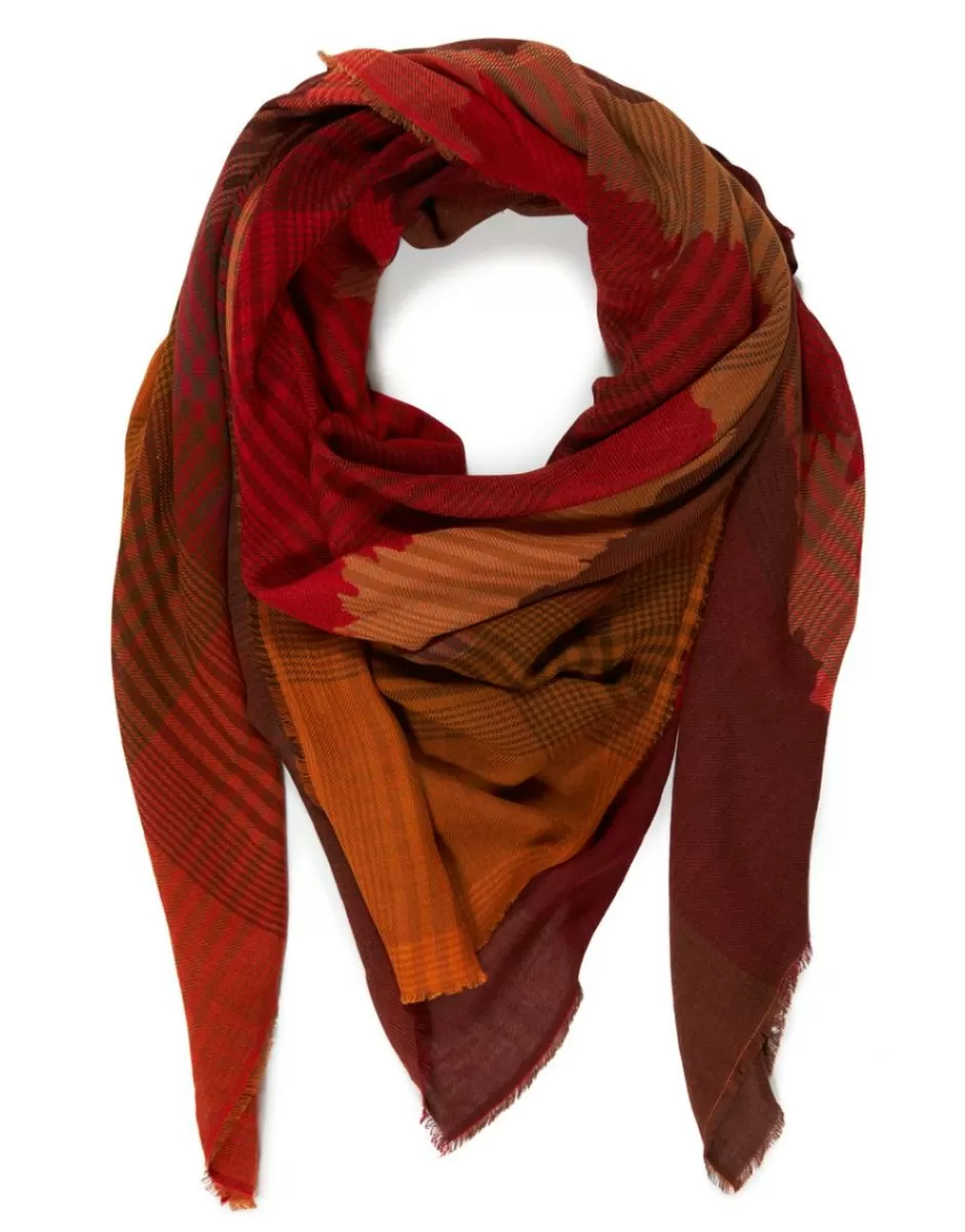 Women Faliero Sarti Women's Scarves<Checked Recycled Viscose Blend Scarf | Silvia