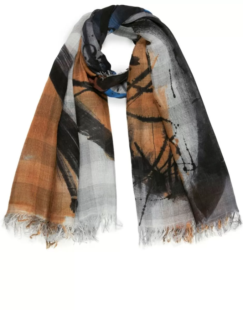 Women Faliero Sarti Women's Scarves<Checked Scarf In Virgin Wool And Silk | Laura