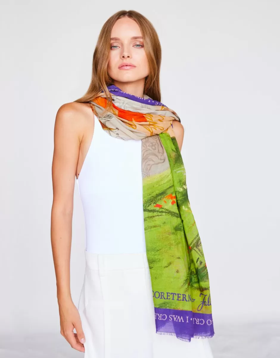 Women Faliero Sarti Women's Scarves<Coreterno Print Scarf | To Create