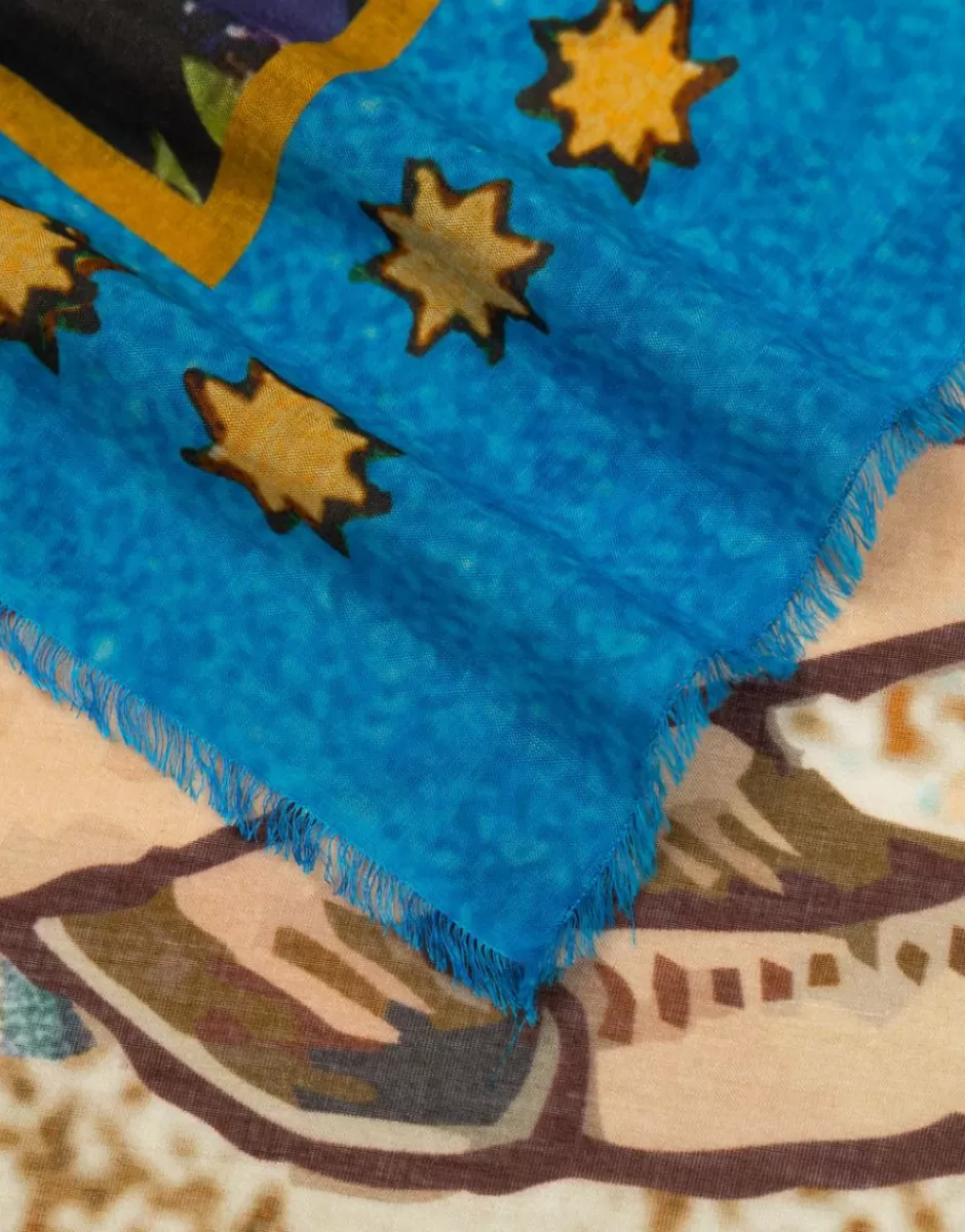 Women Faliero Sarti Women's Scarves<Coreterno Print Scarf | Without Filter
