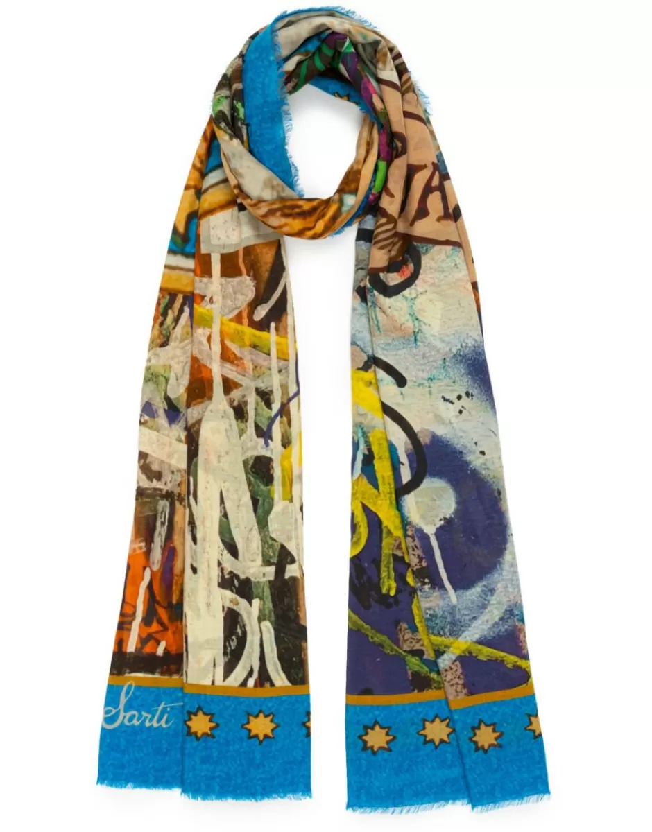 Women Faliero Sarti Women's Scarves<Coreterno Print Scarf | Without Filter