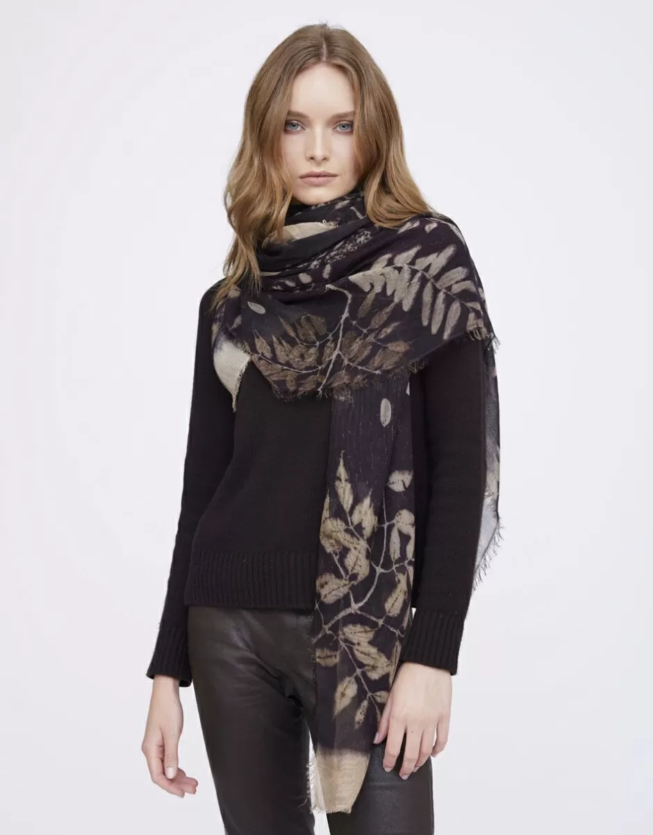 Women Faliero Sarti Women's Scarves<Floral Stole In Modal And Cashmere | Flora