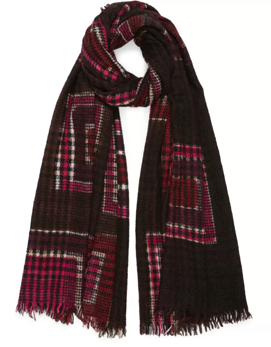 Women Faliero Sarti Women's Scarves<Geometric Stole In Virgin Wool, Cashmere And Silk Blend | Persy