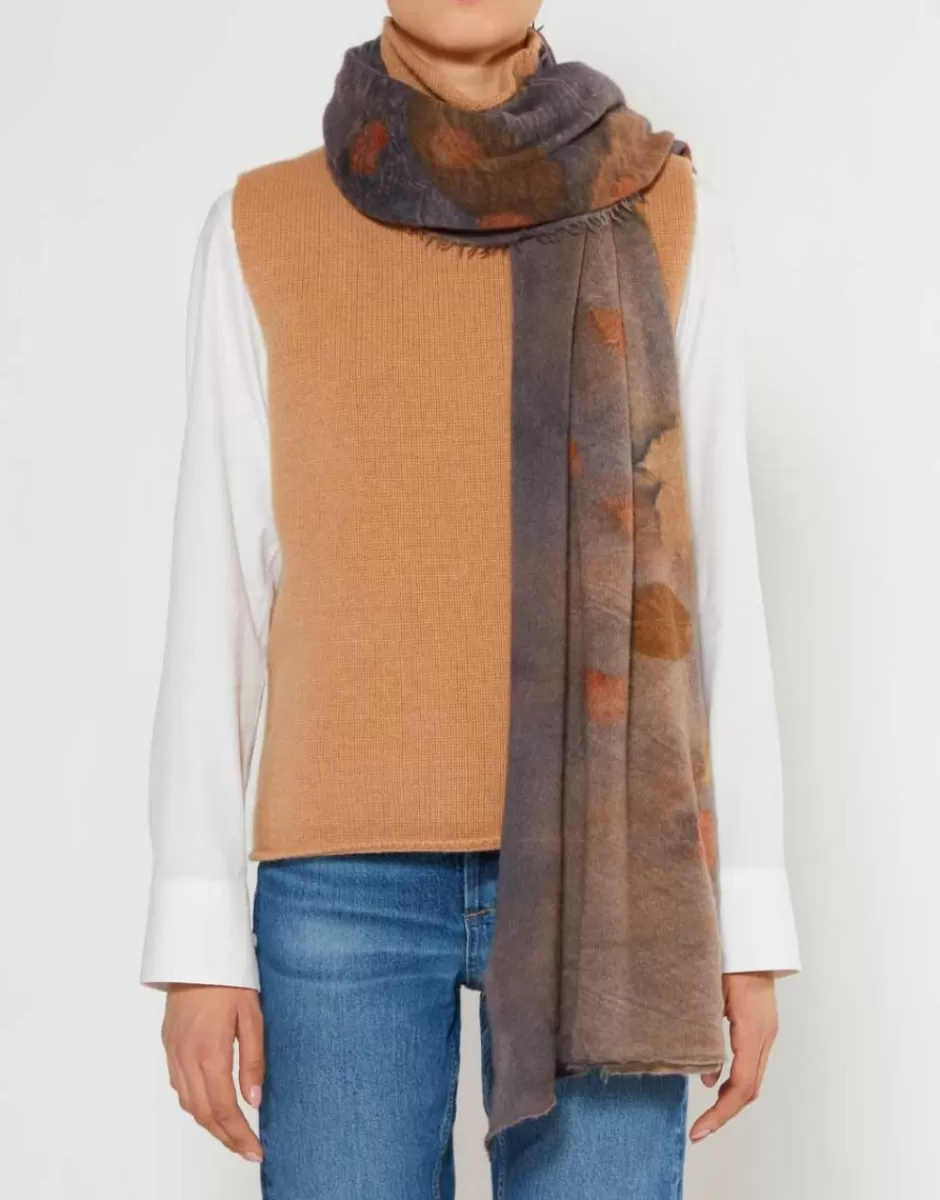 Women Faliero Sarti Women's Scarves<Handcrafted Pure Cashmere Stole With Floral Print | Adriel N