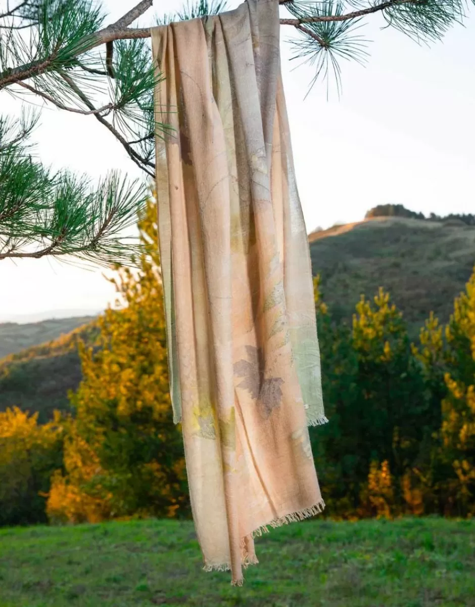 Women Faliero Sarti Women's Scarves<Handcrafted Wool And Silk Stole With Floral Print | Hella N