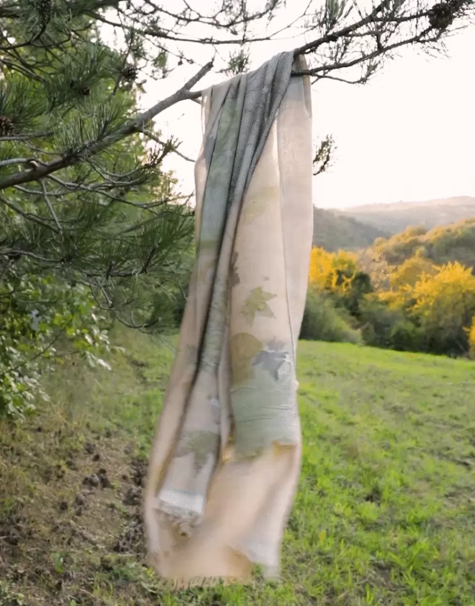 Women Faliero Sarti Women's Scarves<Handcrafted Wool And Silk Stole With Floral Print | Hella N