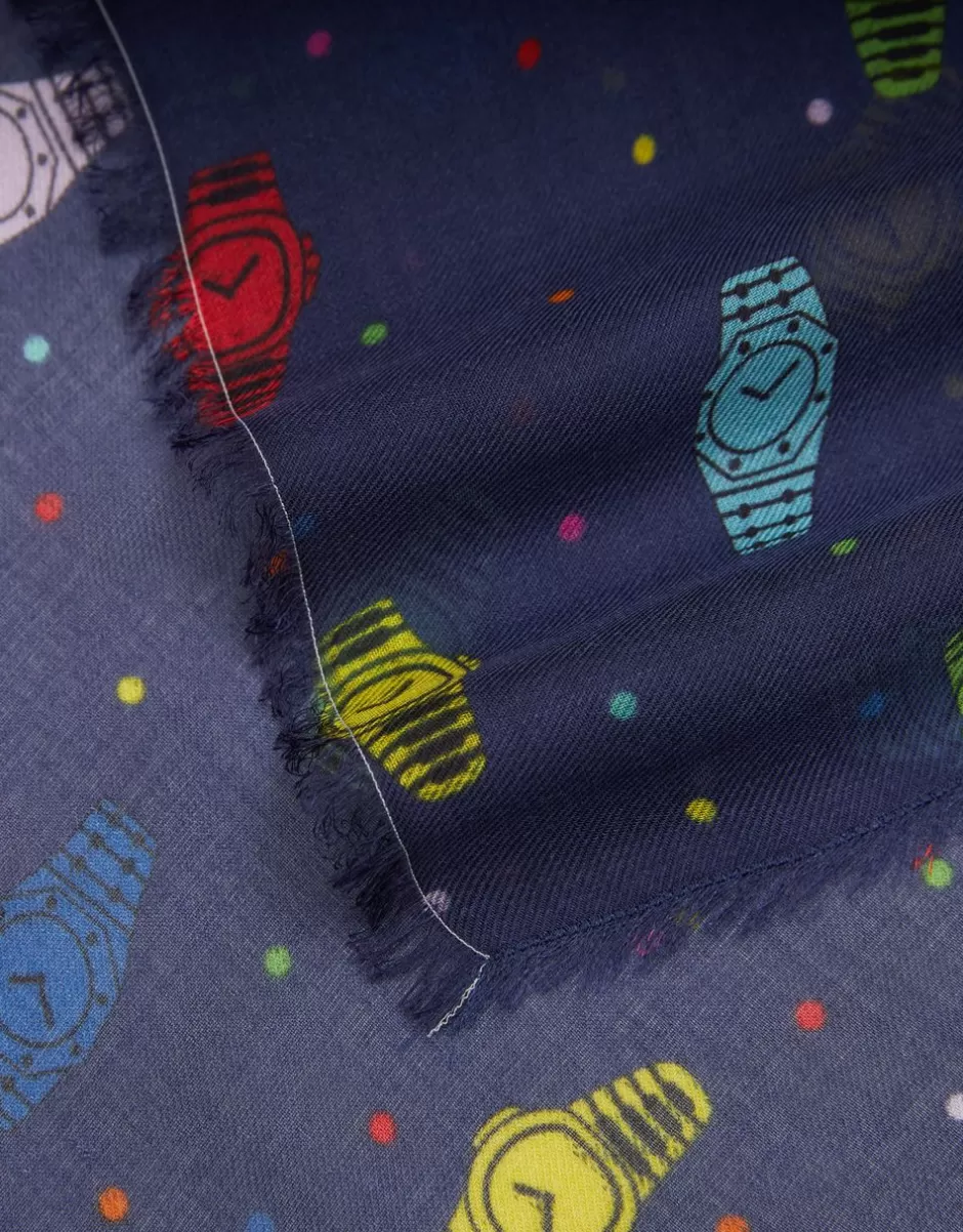 Men Faliero Sarti Men's Scarves<L'O Printed Stole | Color Watch
