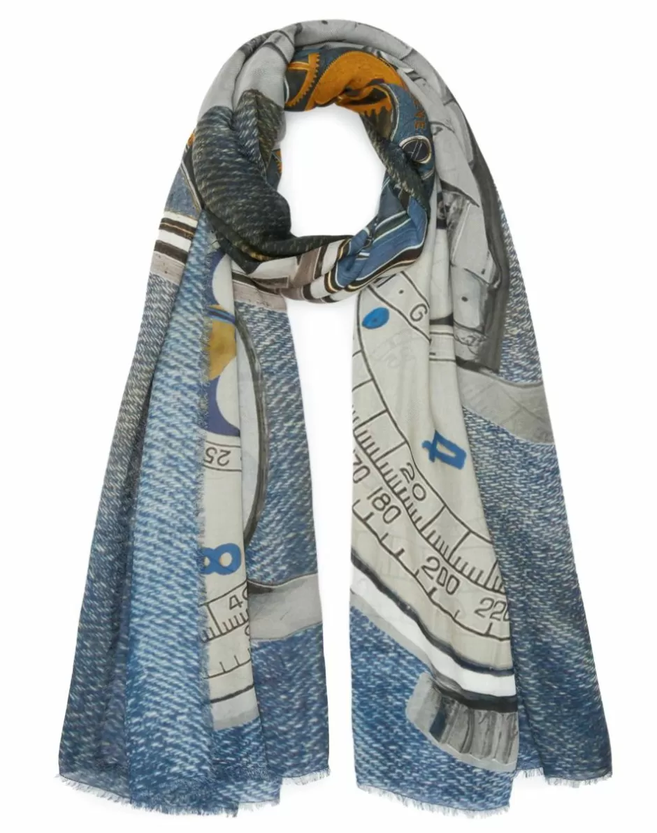 Women Faliero Sarti Women's Scarves<L'O Printed Stole | Time