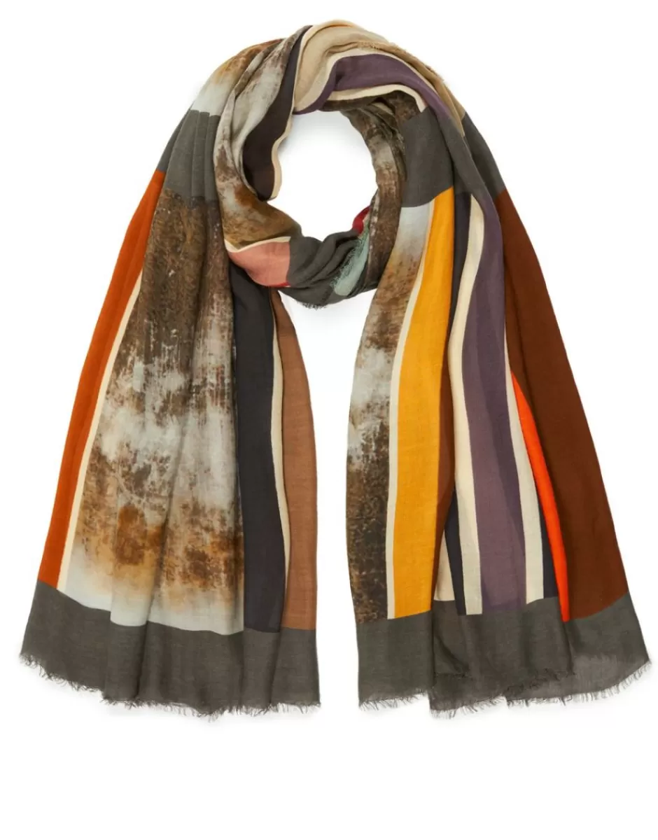 Women Faliero Sarti Women's Scarves<Modal And Cashmere Printed Scarf | Karol