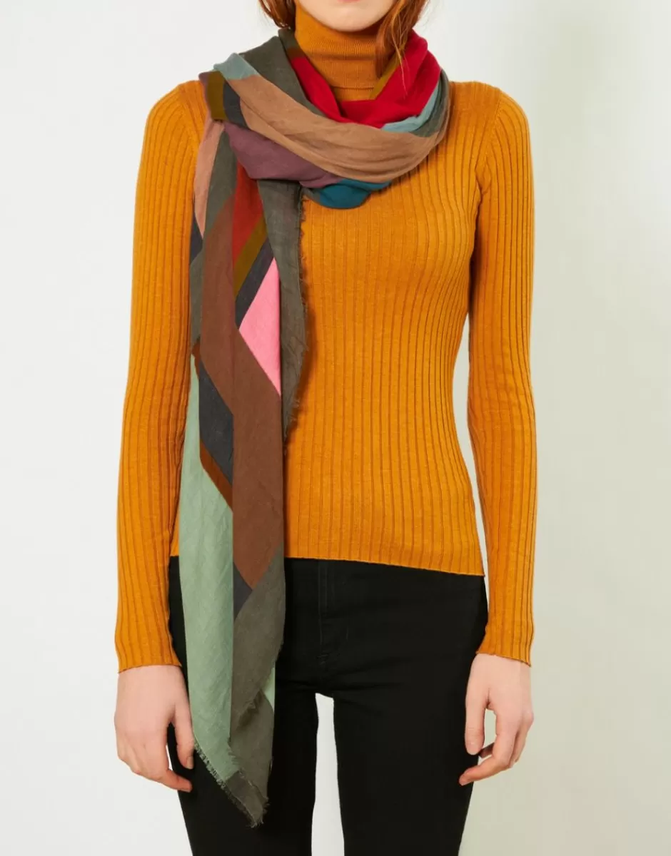 Women Faliero Sarti Women's Scarves<Modal And Cashmere Printed Scarf | Kevin