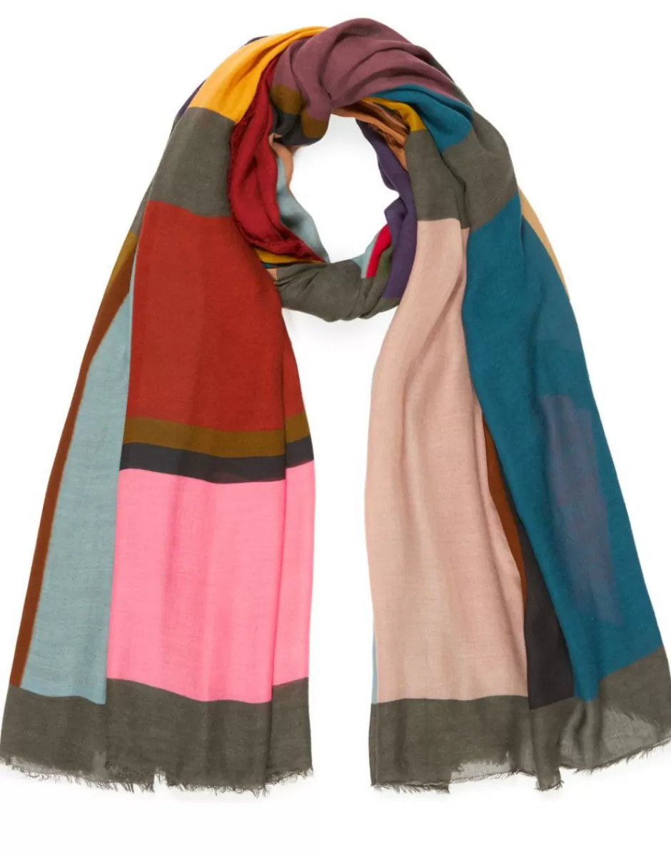 Women Faliero Sarti Women's Scarves<Modal And Cashmere Printed Scarf | Kevin