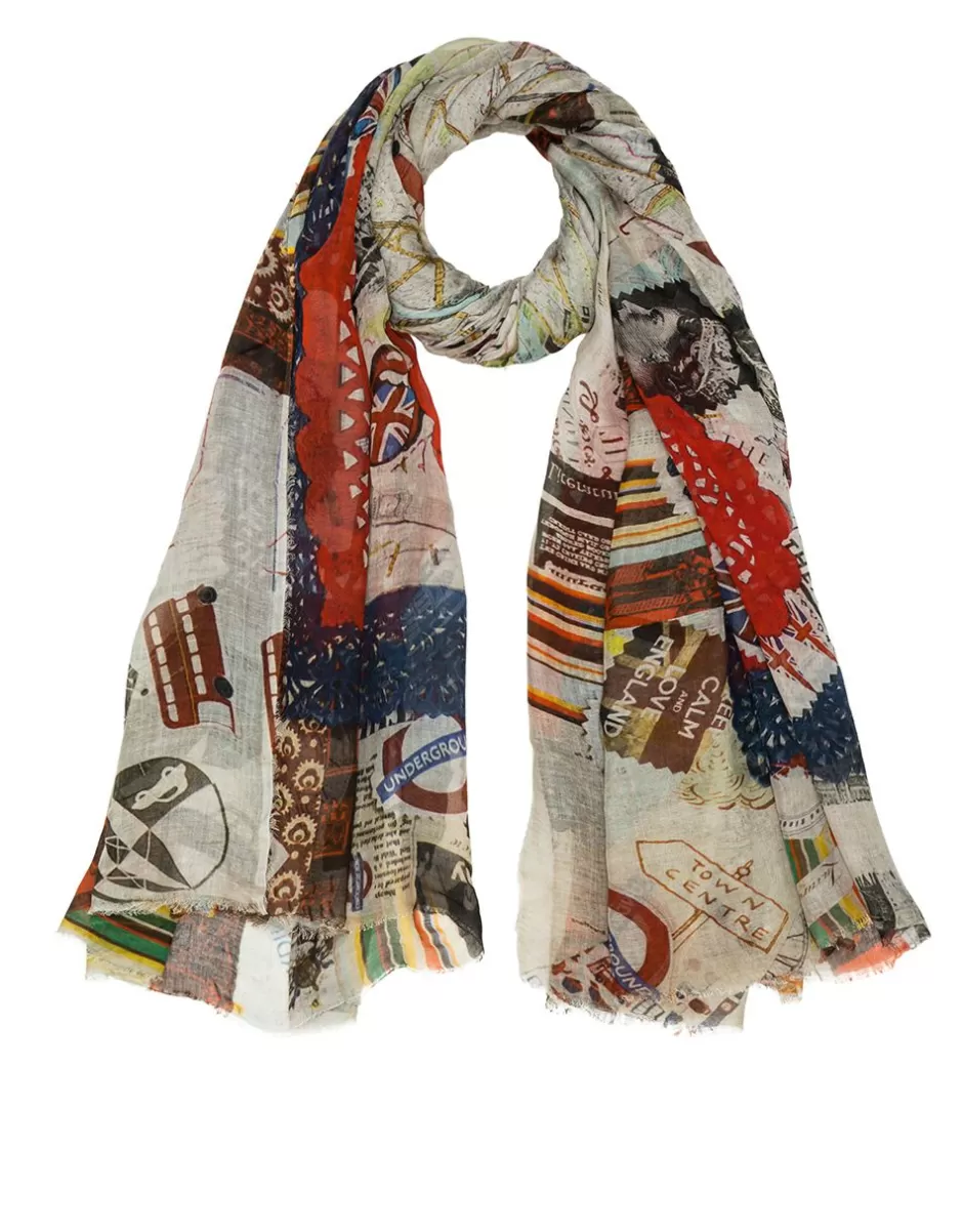 Women Faliero Sarti Women's Scarves<Modal And Cashmere Scarf | London Love