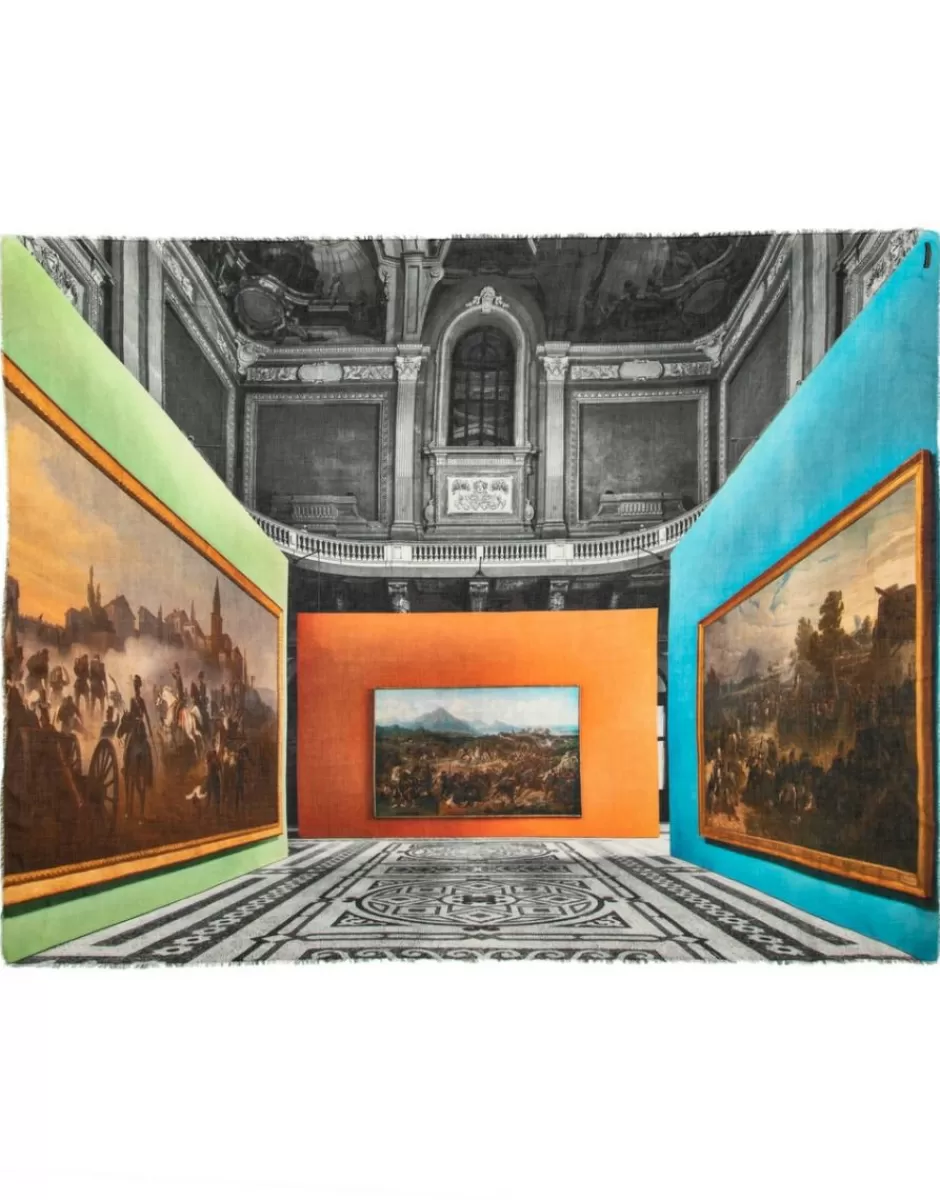 Women Faliero Sarti Women's Scarves<Modal And Cotton Blend Scarf | Museo Del Risorgimento A Torino