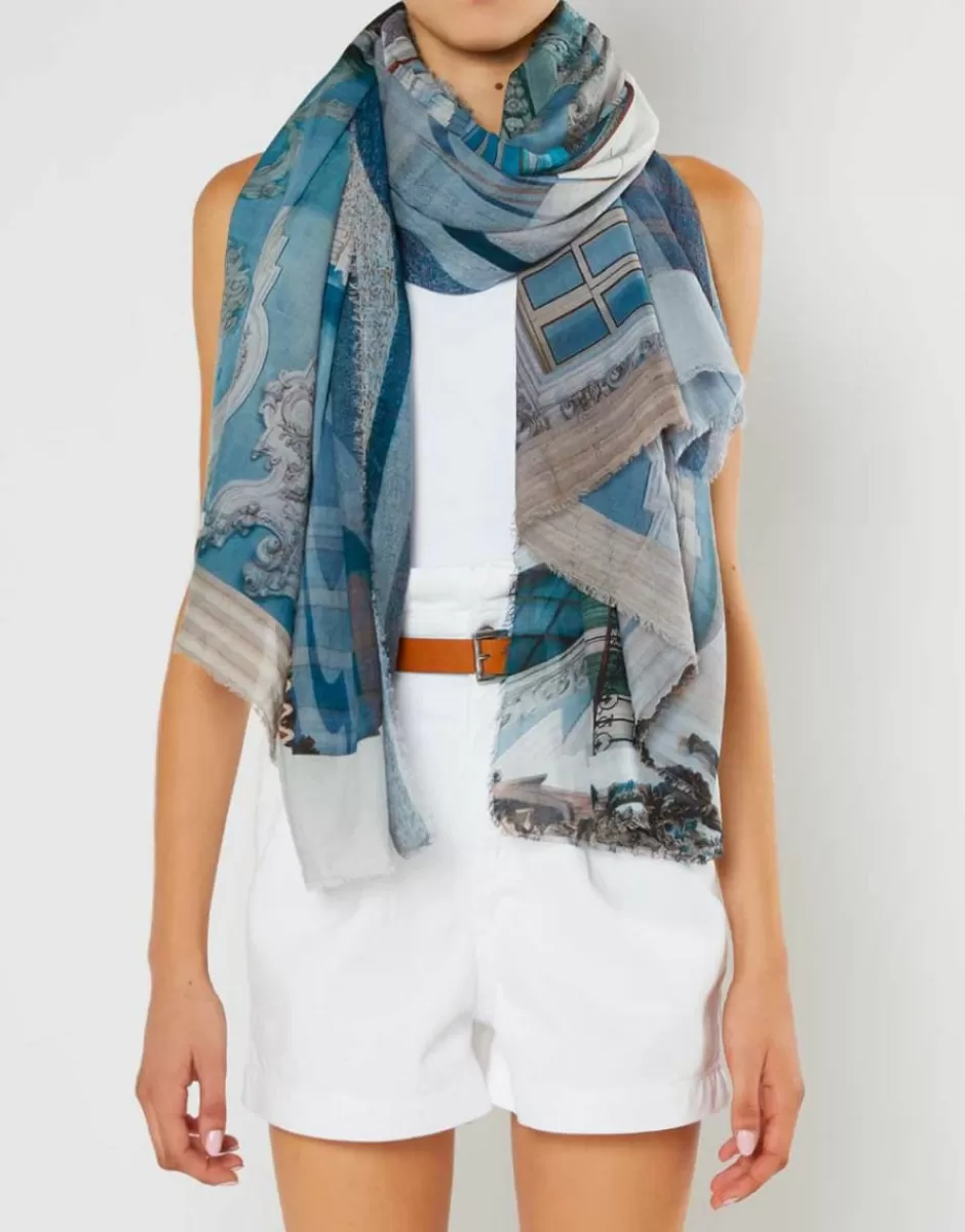 Women Faliero Sarti Women's Scarves<Modal And Cotton Blend Scarf | Palazzo Borromeo