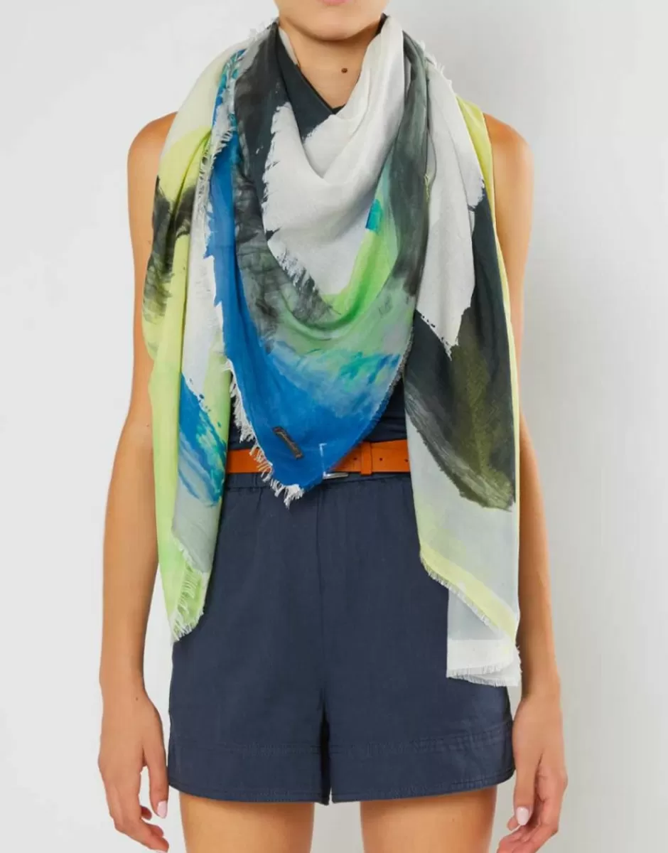 Women Faliero Sarti Women's Scarves<Modal Blend Handmade Printed Scarf | Baldo