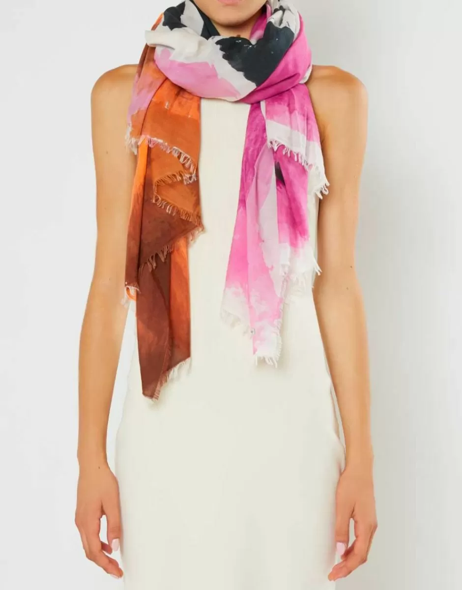 Women Faliero Sarti Women's Scarves<Modal Blend Handmade Printed Scarf | Biagio