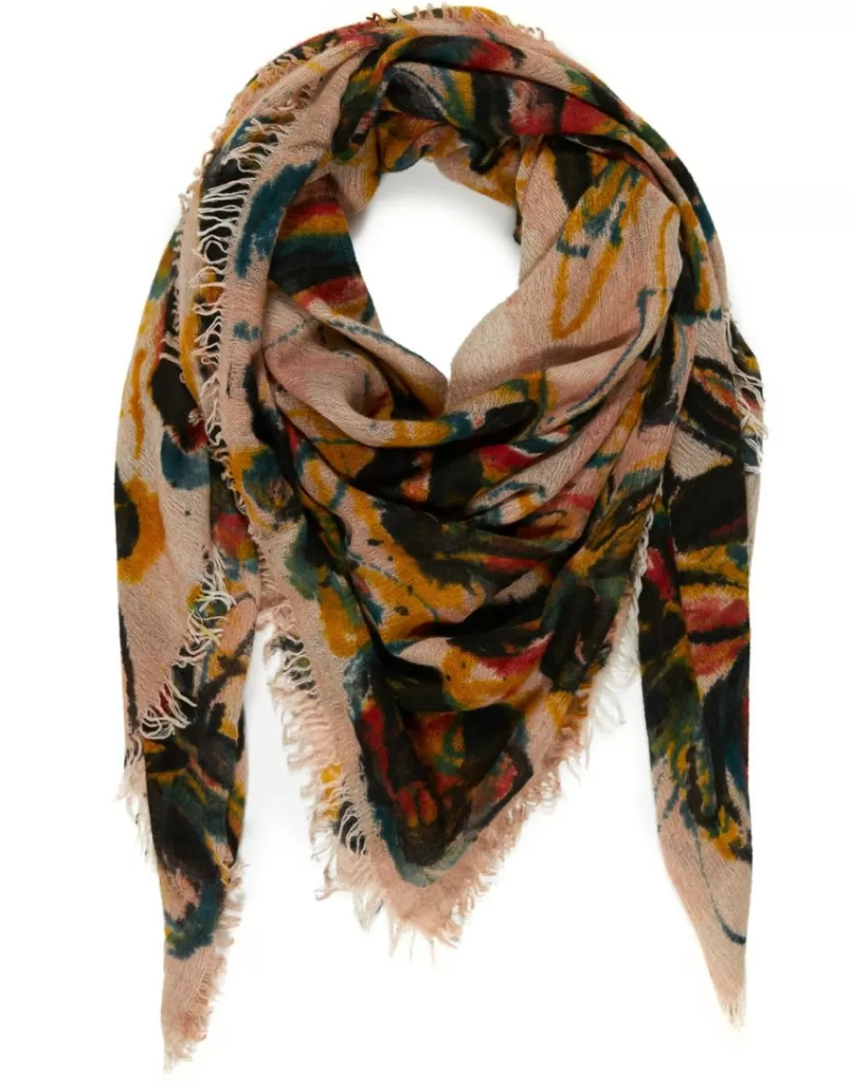 Women Faliero Sarti Women's Scarves<Oversize Square Scarf With Floral Print | Karen
