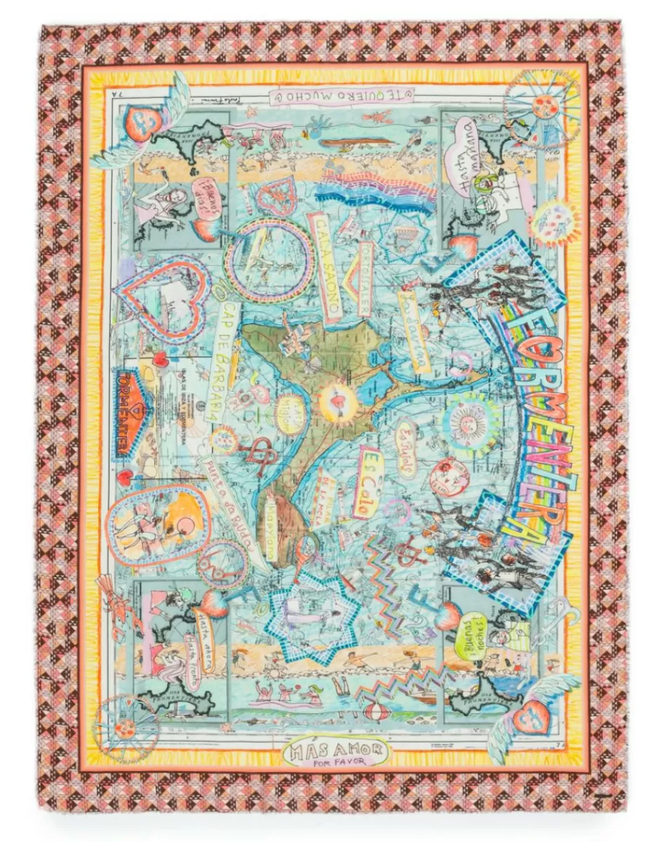 Women Faliero Sarti Women's Scarves<Paolo Fiumi Print Scarf | Formentera