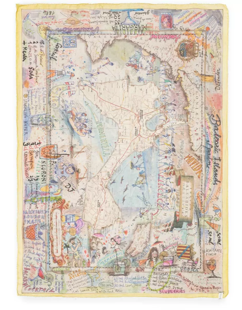 Women Faliero Sarti Women's Scarves<Paolo Fiumi Print Scarf | Formentera D