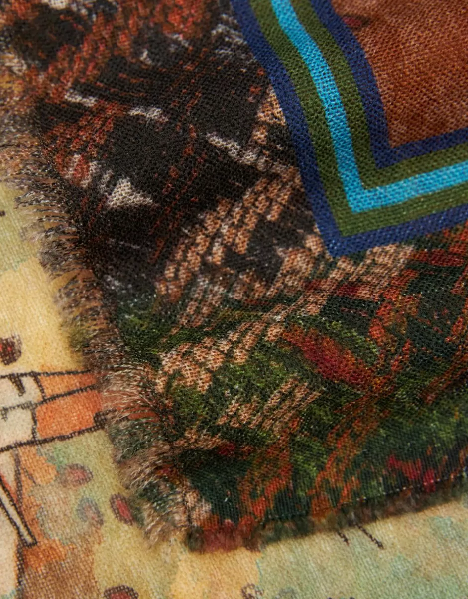 Women Faliero Sarti Women's Scarves<Paolo Fiumi Printed Scarf | Little Colorado