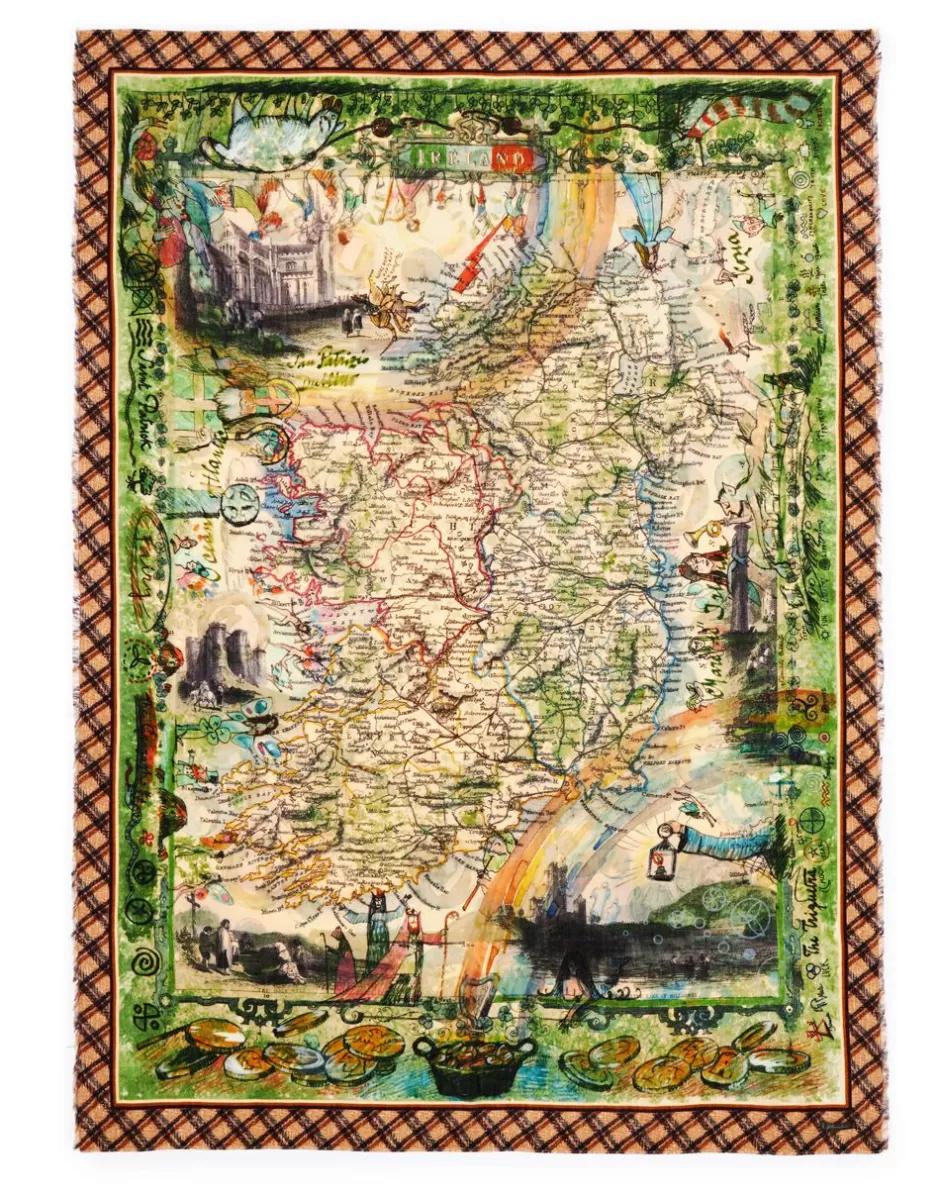 Women Faliero Sarti Women's Scarves<Paolo Fiumi Printed Scarf | Little Irlanda