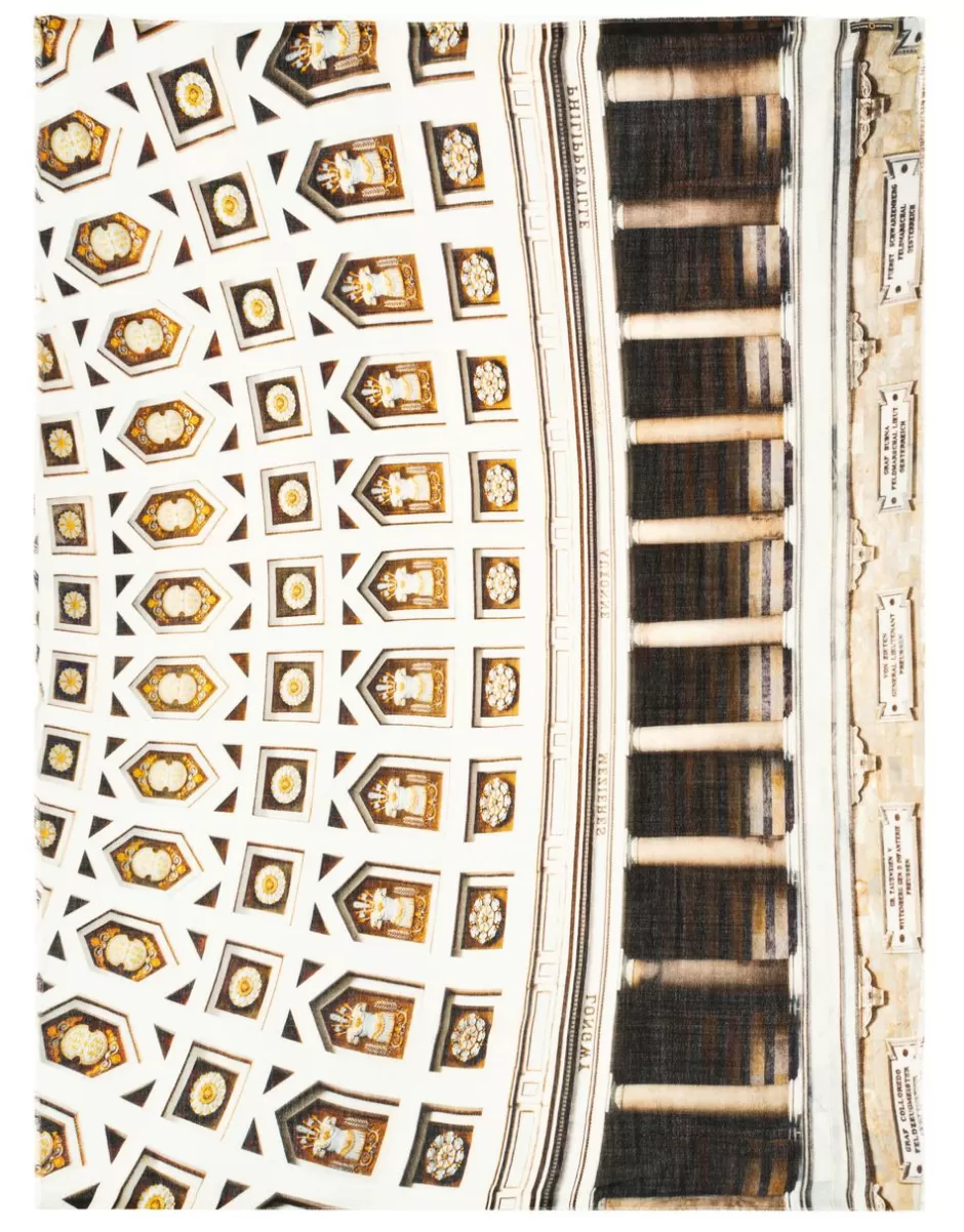 Men Faliero Sarti Men's Scarves<Printed Scarf In Collaboration With Massimo Listri | Befreiungshalle