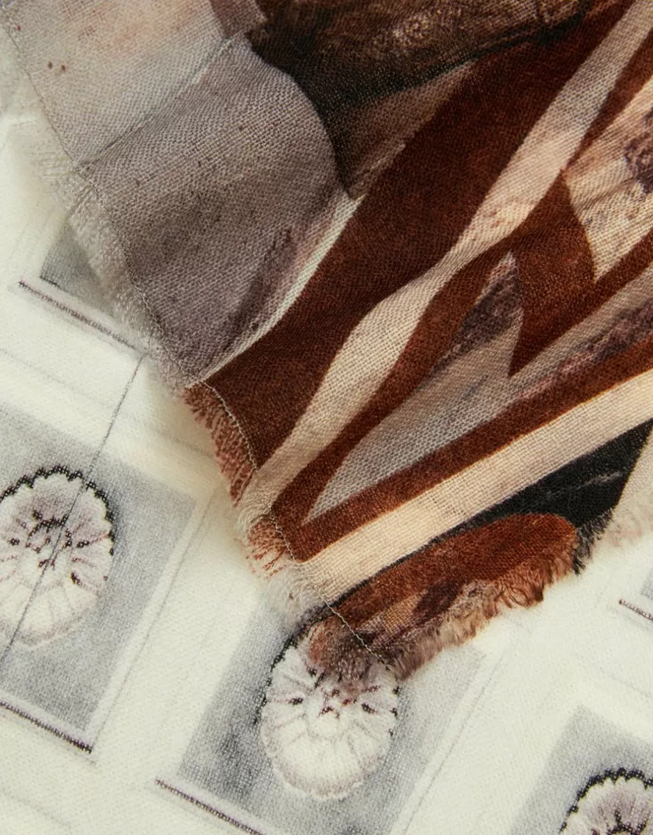 Women Faliero Sarti Women's Scarves<Printed Scarf In Collaboration With Massimo Listri | Mini Palazzo Grimani