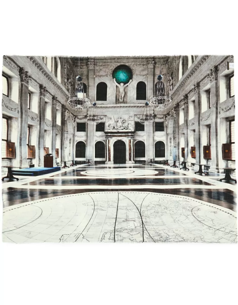 Women Faliero Sarti Women's Scarves<Printed Scarf In Collaboration With Massimo Listri | Mini Palazzo Reale