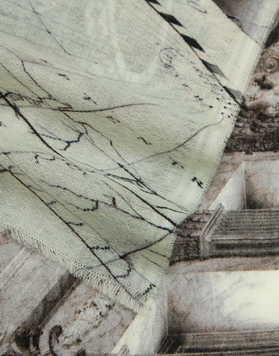 Women Faliero Sarti Women's Scarves<Printed Scarf In Collaboration With Massimo Listri | Mini Palazzo Reale