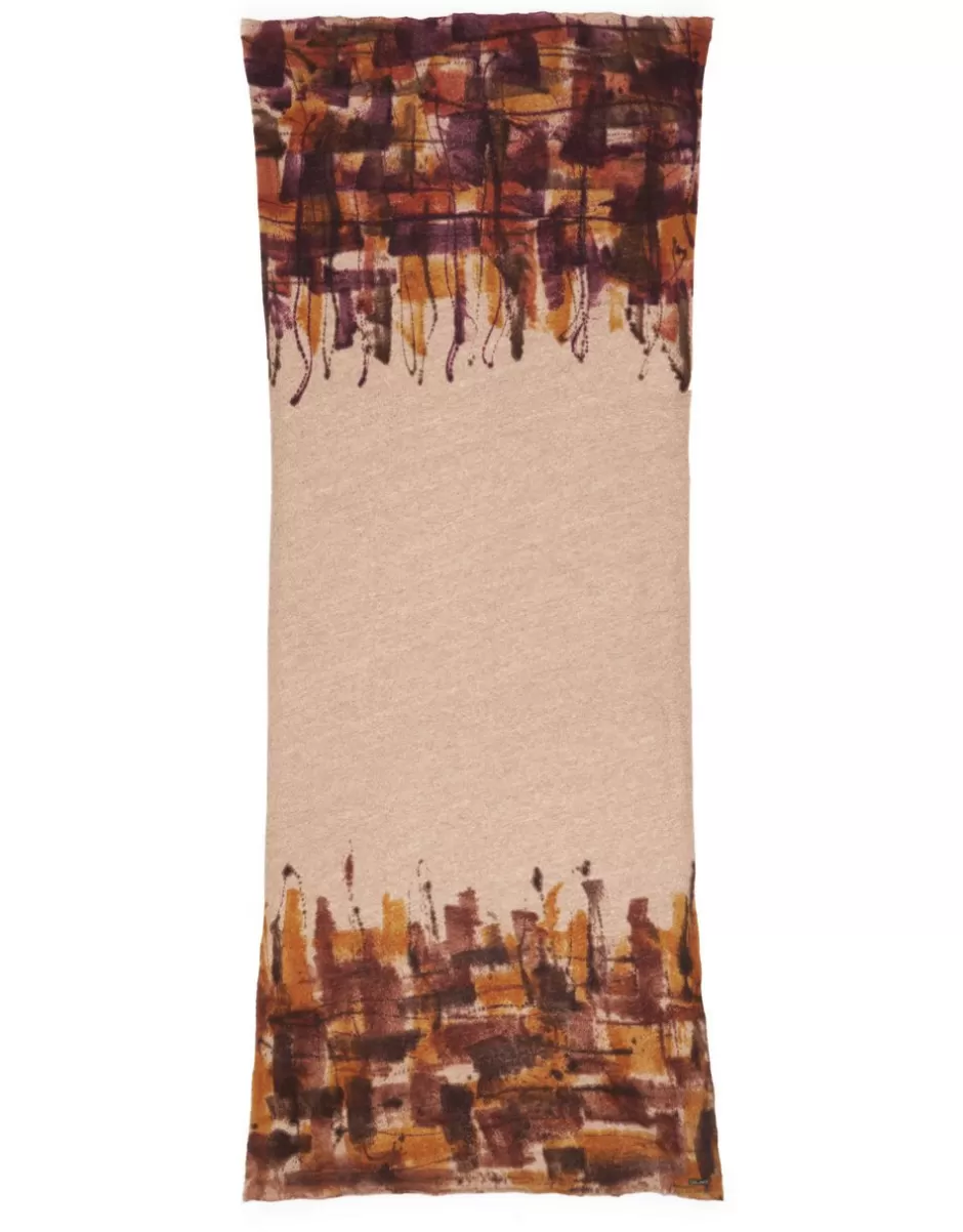 Women Faliero Sarti Women's Scarves<Printed Stole In Cashmere And Wool Blend | Nikita