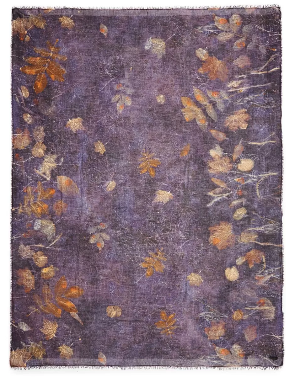 Women Faliero Sarti Women's Scarves<Printed Stole In Cashmere Blend | Nature