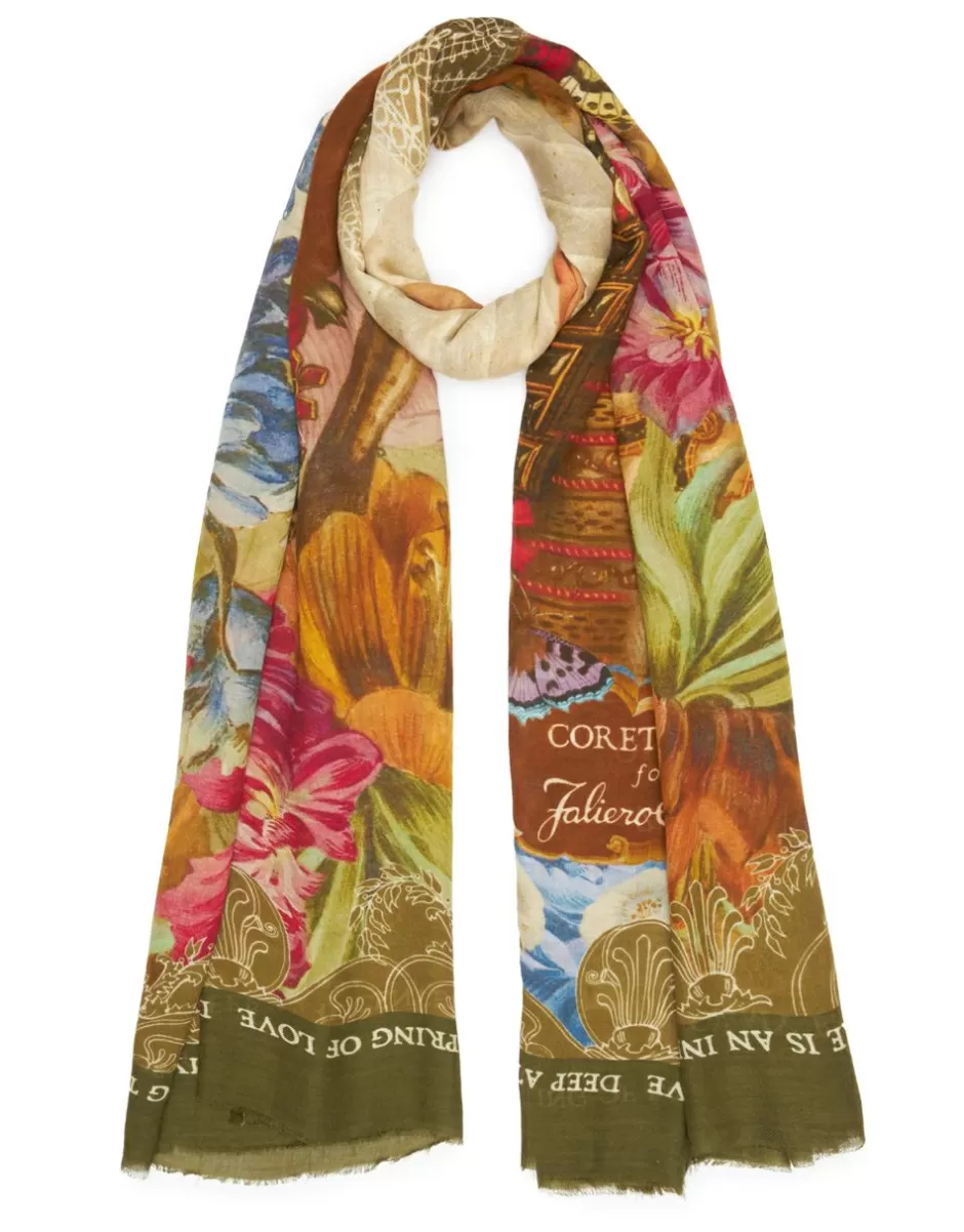 Women Faliero Sarti Women's Scarves<Printed Stole In Collaboration With Coreterno | Florilegi