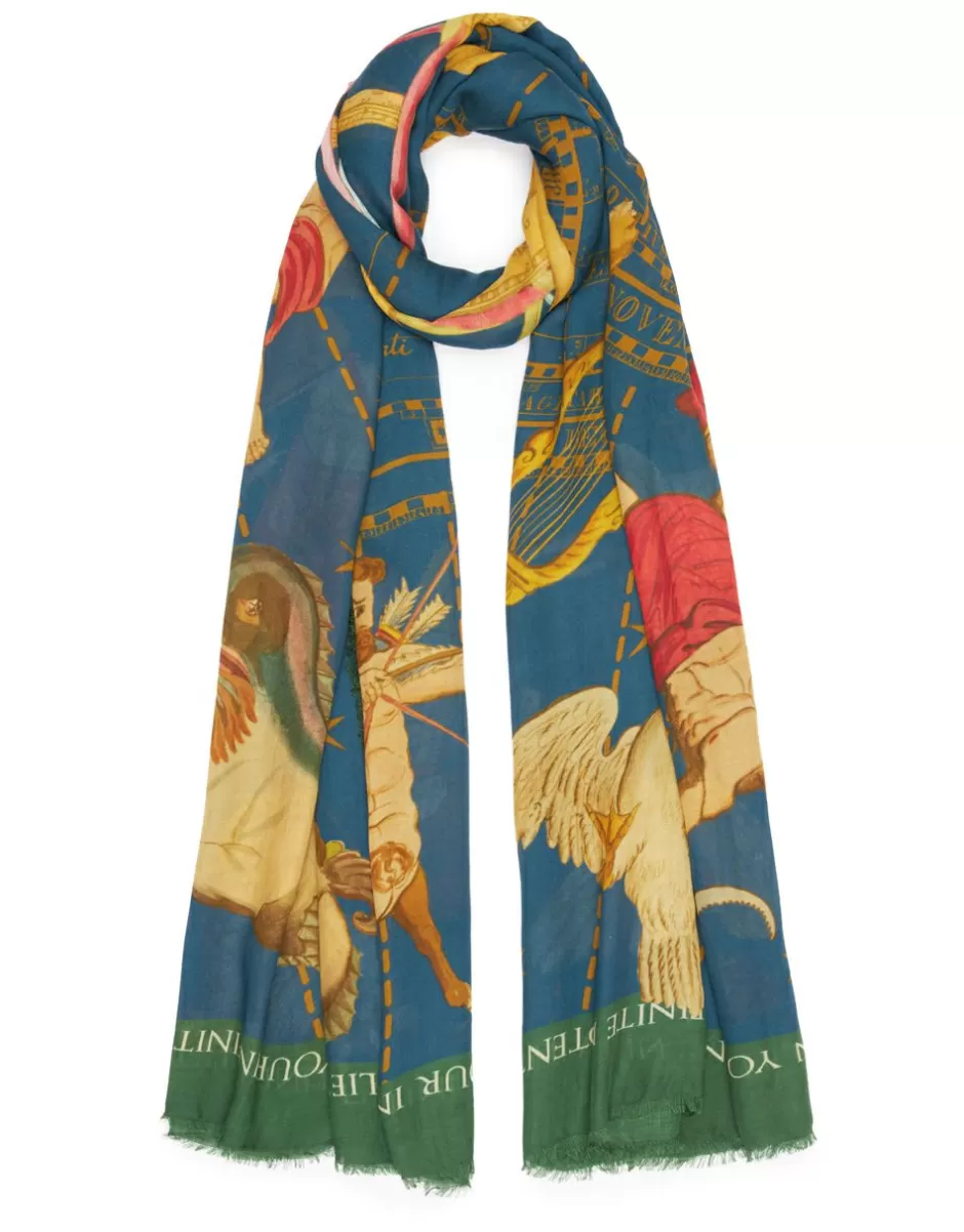 Men Faliero Sarti Men's Scarves<Printed Stole In Collaboration With Coreterno | Zodiac