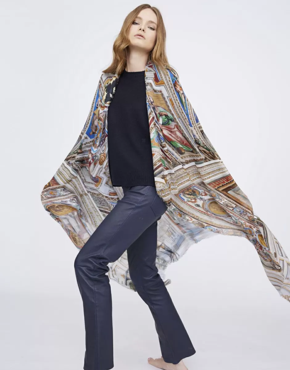 Women Faliero Sarti Women's Scarves<Printed Stole In Collaboration With Massimo Listri | Biblioteca Apostolica