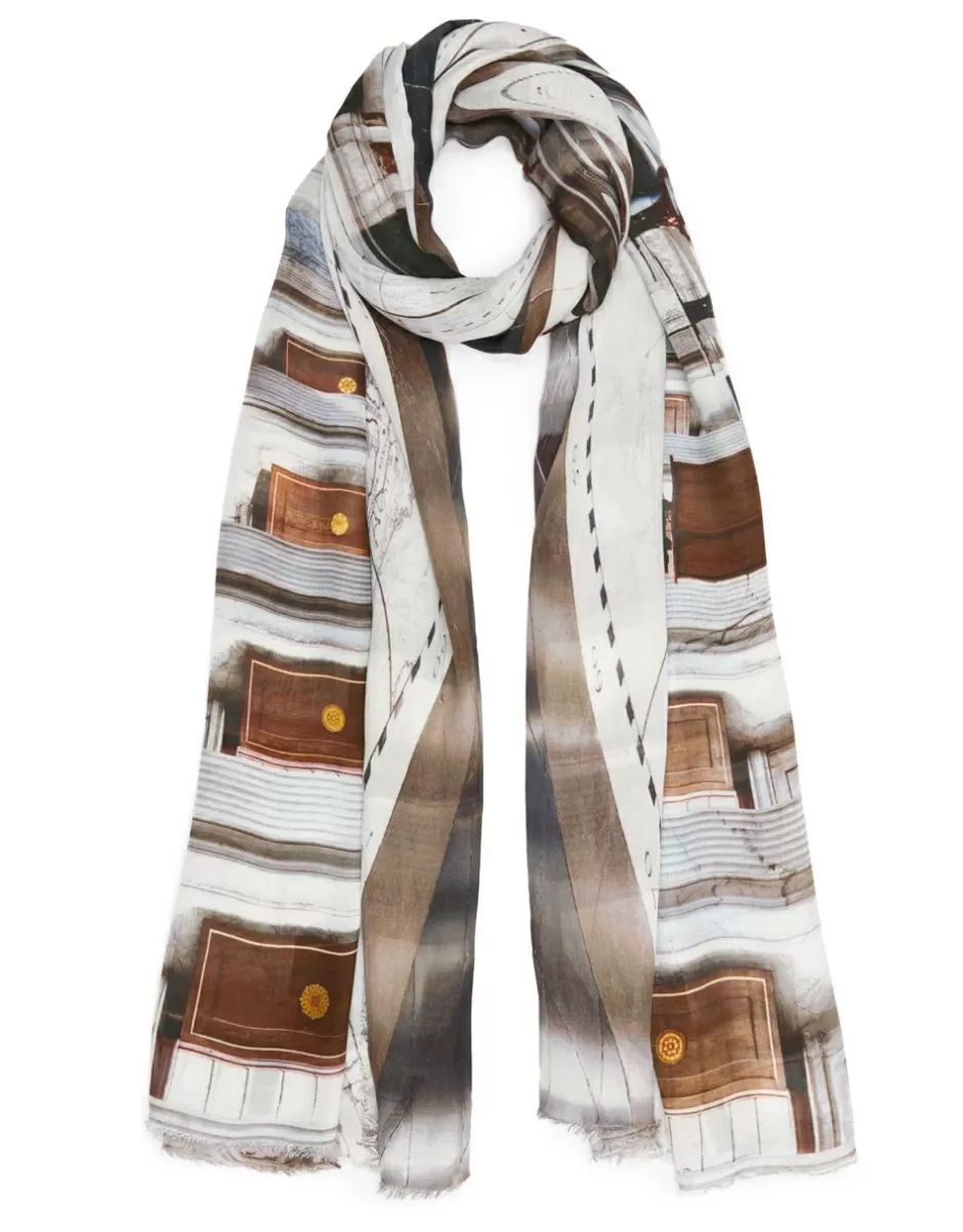 Women Faliero Sarti Women's Scarves<Printed Stole In Collaboration With Massimo Listri | Palazzo Reale Amsterdam