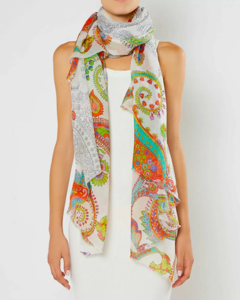 Women Faliero Sarti Women's Scarves<Pure Cotton Printed Scarf | Esther