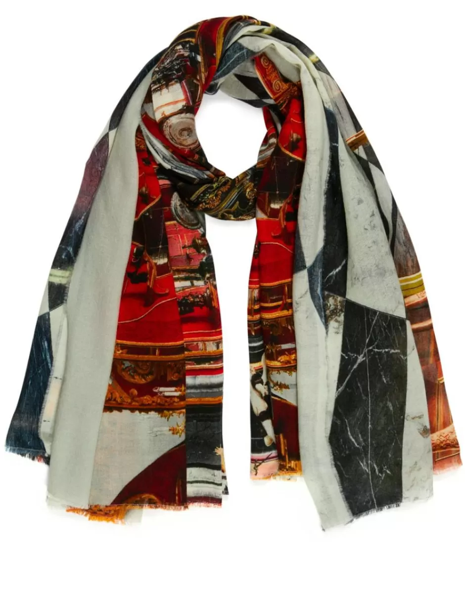 Men Faliero Sarti Men's Scarves<Pure Wool Printed Scarf | Grotta Verde Di Dresda