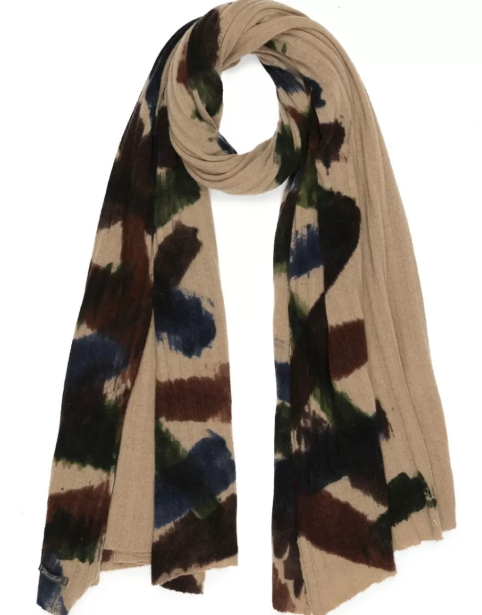 Women Faliero Sarti Women's Scarves<Recycled Cashmere And Virgin Wool Handpainted Scarf | Khita