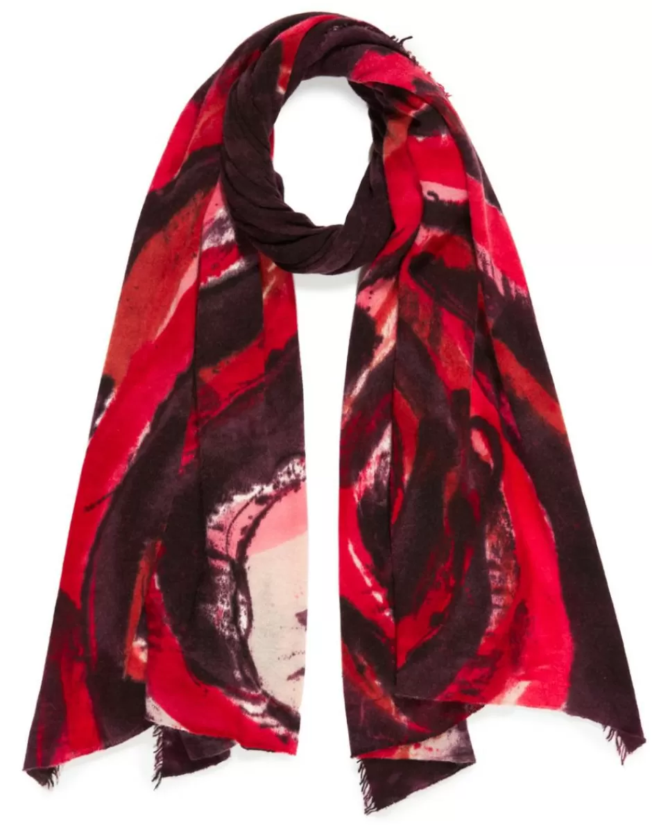 Women Faliero Sarti Women's Scarves<Recycled Cashmere Blend Handpainted Scarf | Ciclone