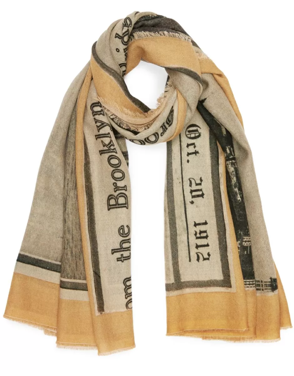 Men Faliero Sarti Men's Scarves<Scarf In Collaboration With The New York Public Library | Manhattan
