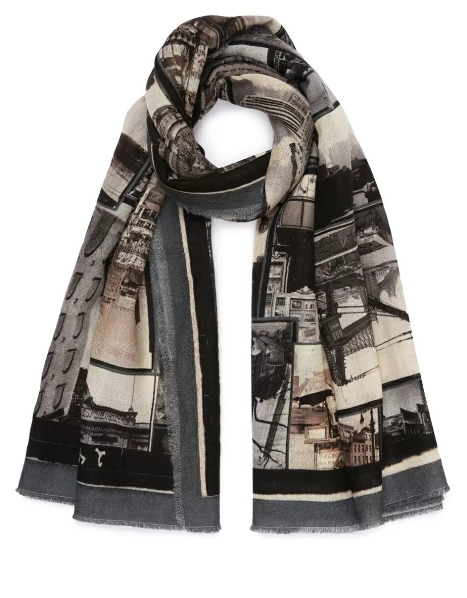 Women Faliero Sarti Women's Scarves<Scarf In Collaboration With The New York Public Library | Roll