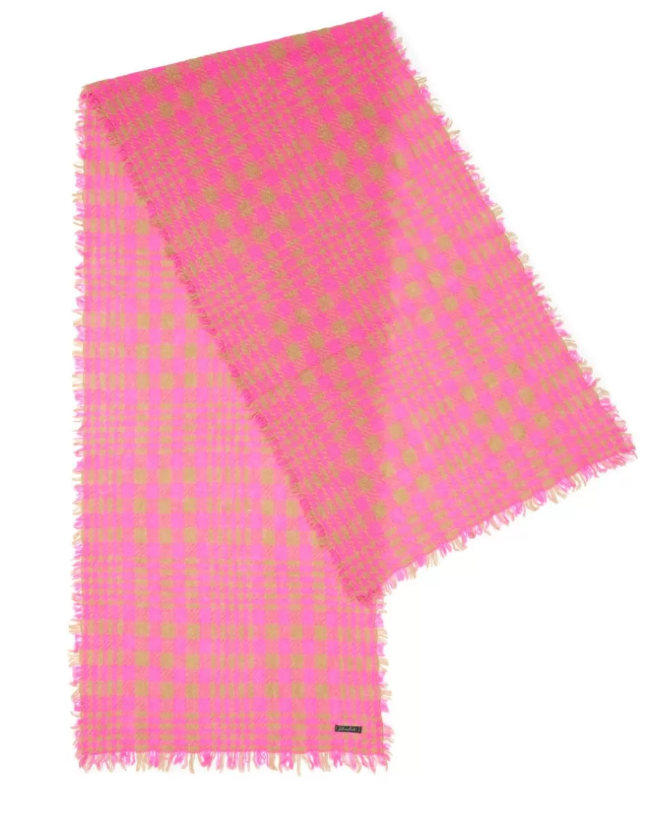 Women Faliero Sarti Women's Scarves<Scarf In Wool, Cashmere And Silk With Checked Print | Matilde
