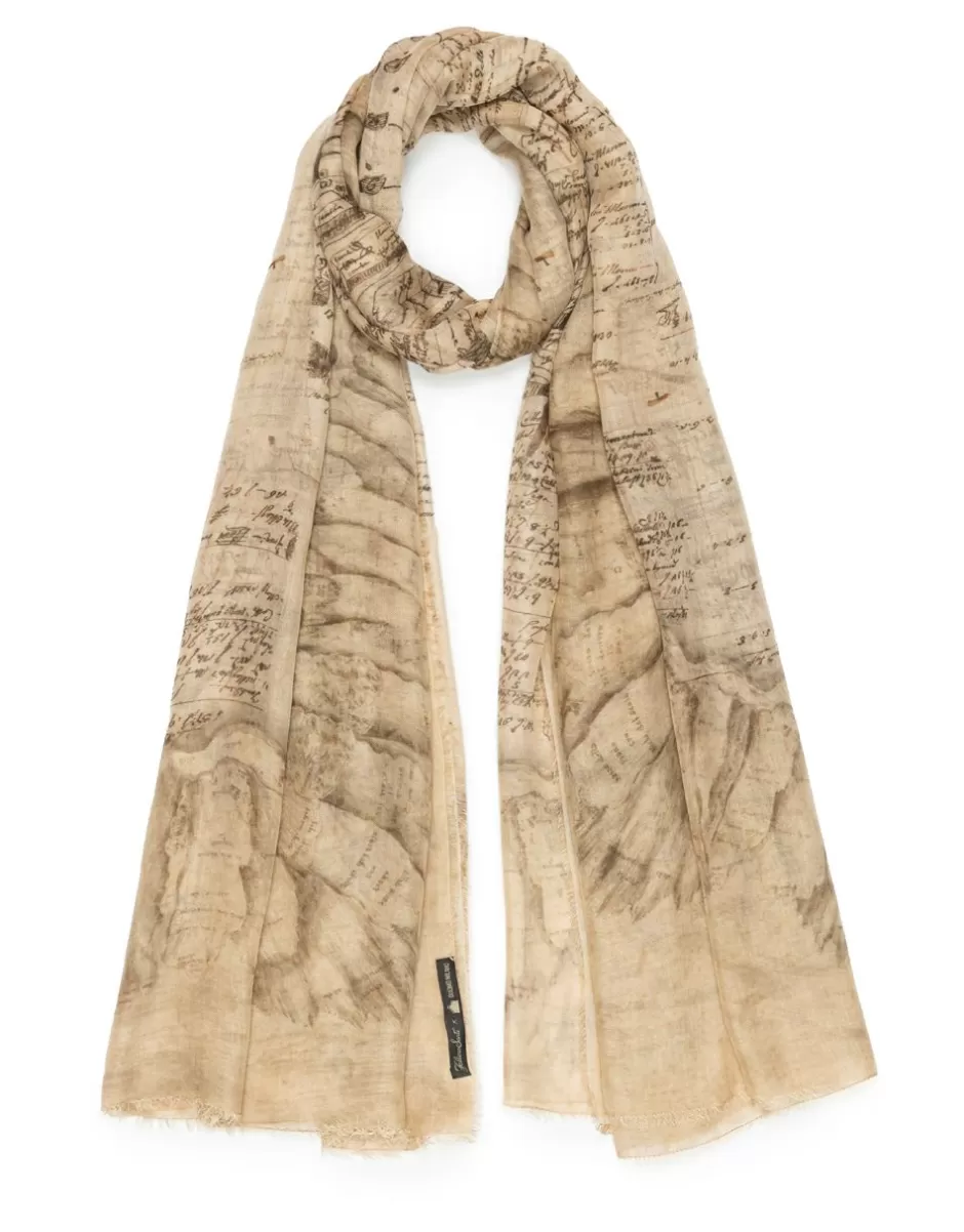 Men Faliero Sarti Men's Scarves<Scarf With Print | Notes Duomo Milano