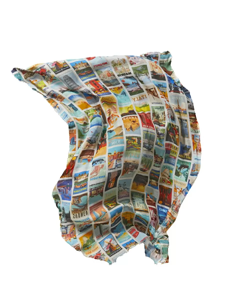 Men Faliero Sarti Men's Scarves<Scarf With Print | Posters